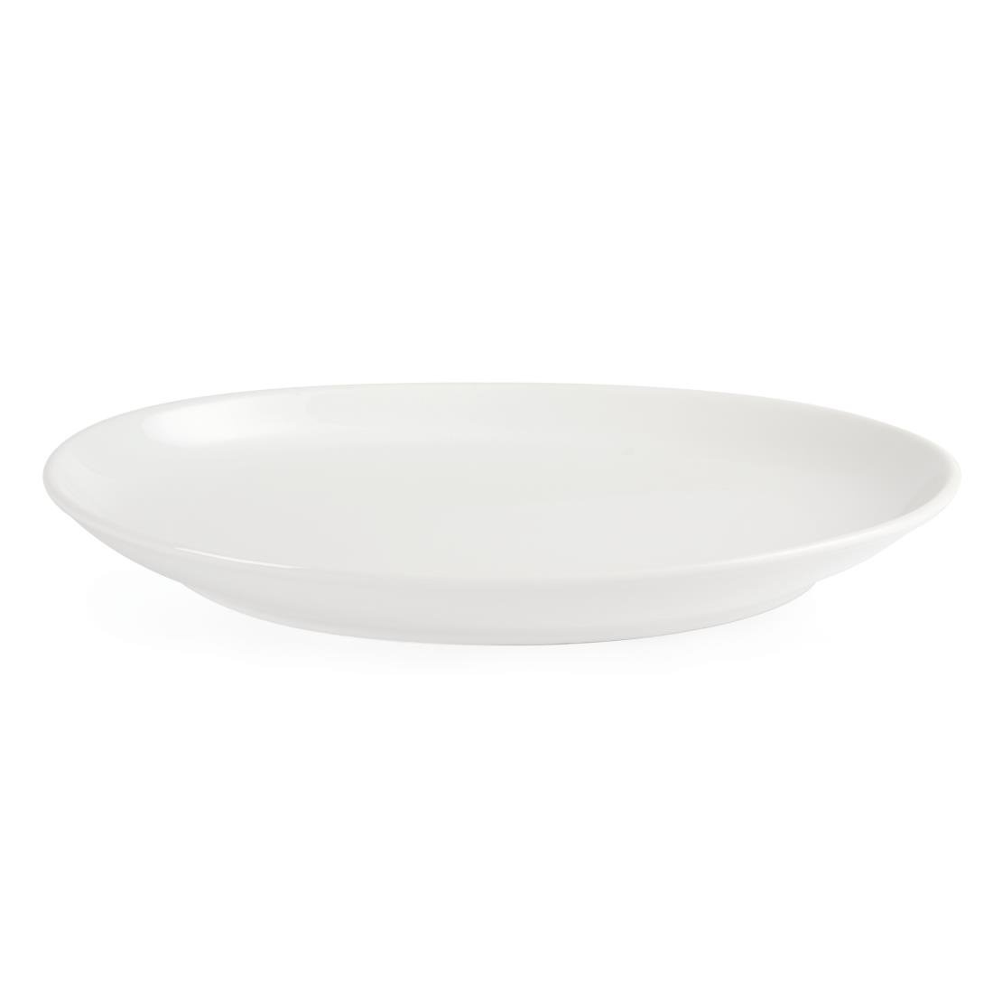 Olympia Whiteware French Deep Oval Plates 365mm (2 Pack) (Pack of 2) • PAS-CC891