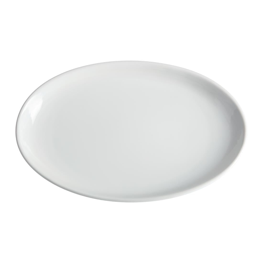 Olympia Whiteware French Deep Oval Plates 365mm (2 Pack) (Pack of 2) • PAS-CC891