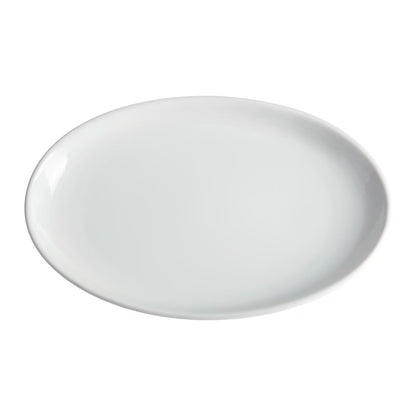 Olympia Whiteware French Deep Oval Plate White - 365mm (2 Pack) • PAS-CC891