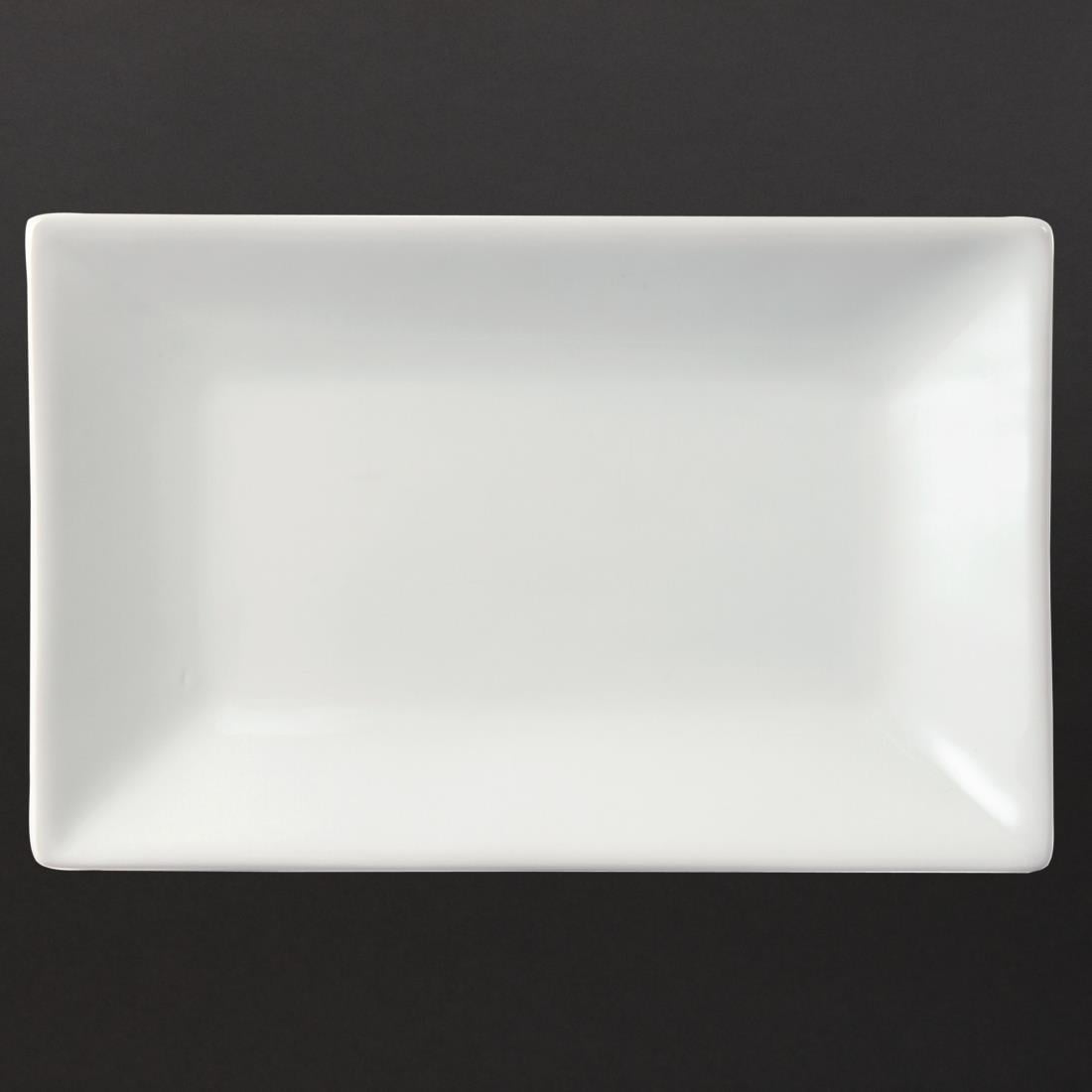 Olympia Whiteware Serving Rectangular Platter - 200x130mm (6 Pack) (200 x 130mm. Pack quantity: 6) • PAS-CC893