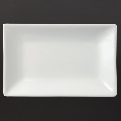 Olympia Whiteware Serving Rectangular Platter - 200x130mm (6 Pack) (200 x 130mm. Pack quantity: 6) • PAS-CC893