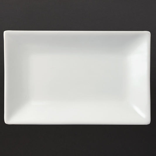 Olympia Whiteware Serving Rectangular Platter - 200x130mm (6 Pack) (200 x 130mm. Pack quantity: 6) • PAS-CC893