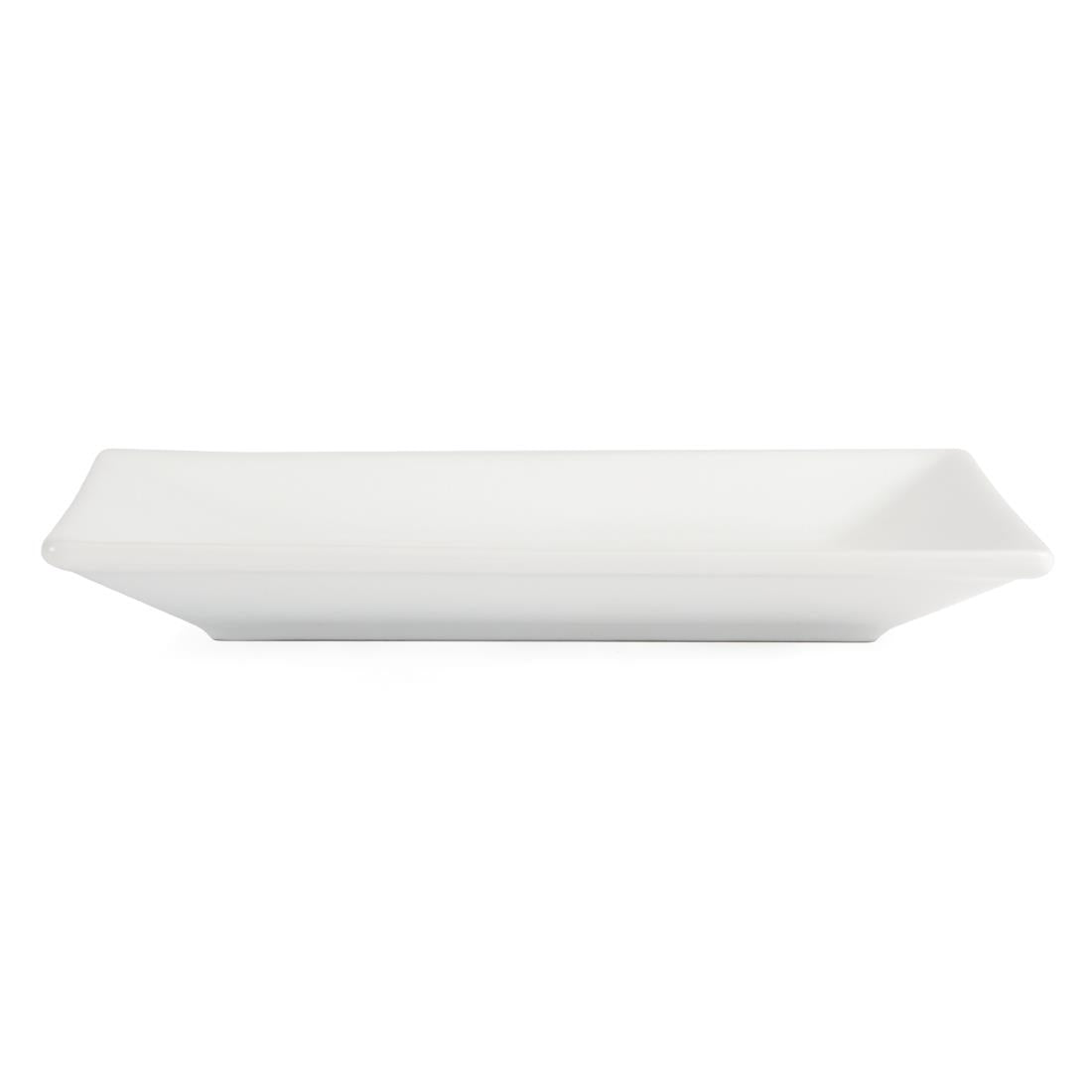 Olympia Whiteware Serving Rectangular Platters 200x 130mm (6 Pack) (Pack of 6) • PAS-CC893