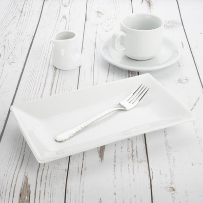 Olympia Whiteware Serving Rectangular Platters 250x 150mm (4 Pack) (Pack of 4) • PAS-CC894