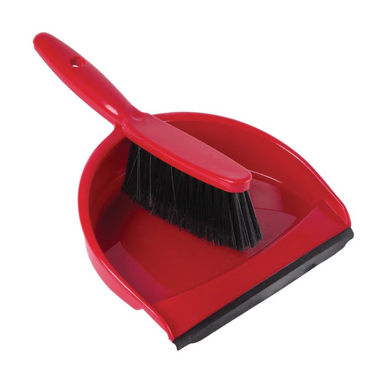 Jantex Soft Dustpan and Brush Set Red • PAS-CC931