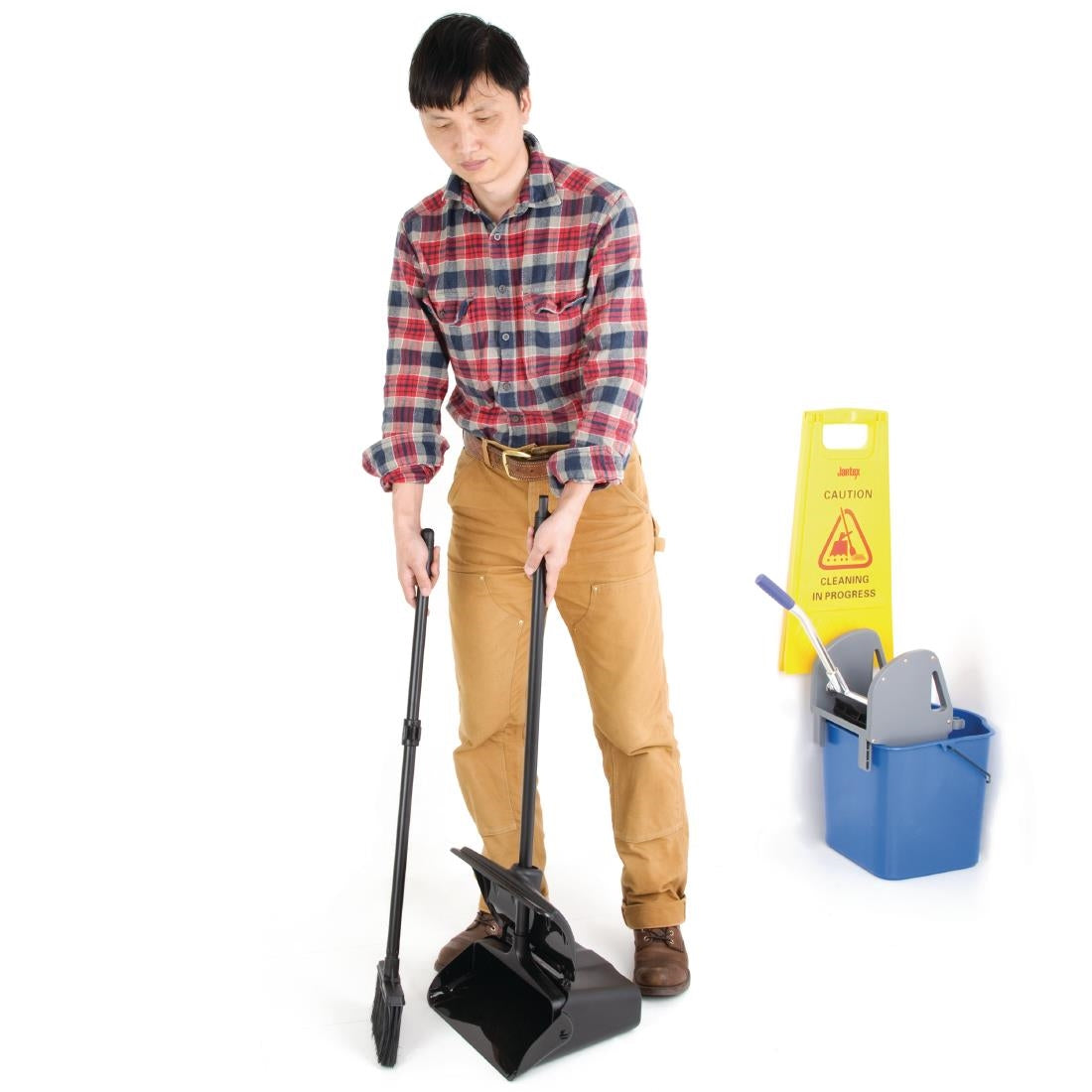 Jantex Lobby Dustpan & Broom • PAS-CD059