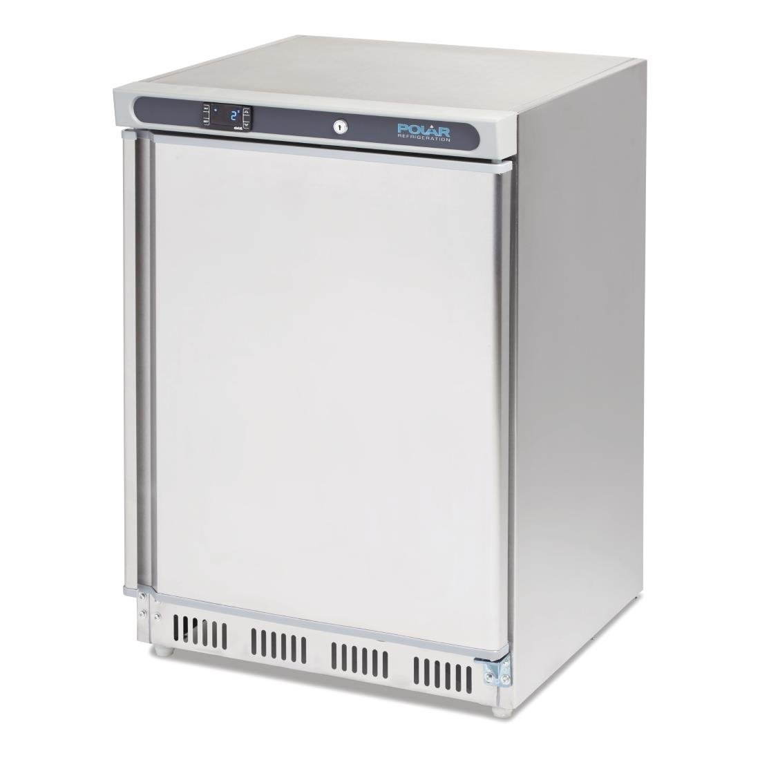 Polar C-Series Stainless Steel Under Counter Fridge 150Ltr • PAS-CD080-A