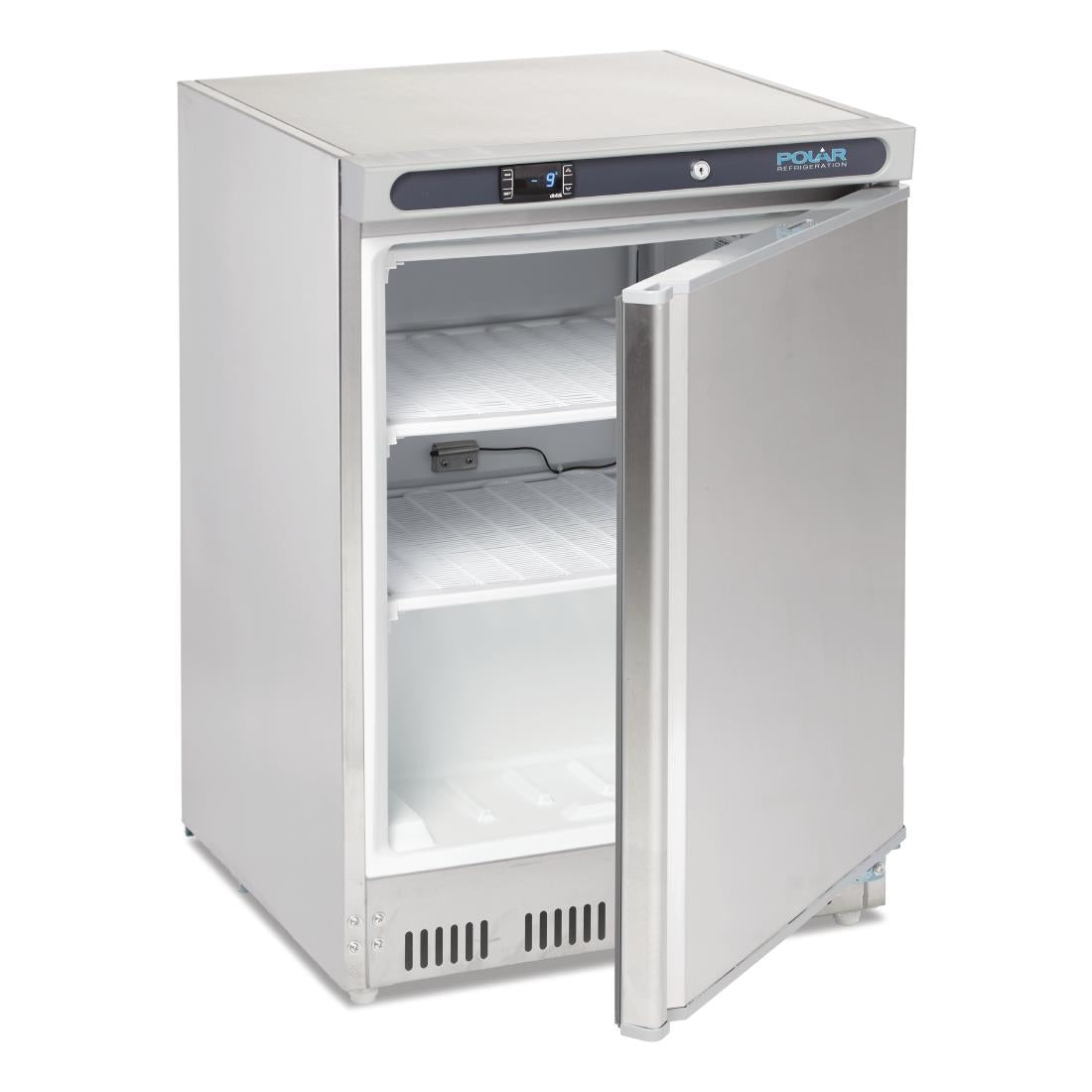 Polar C-Series Stainless Steel Under Counter Freezer 140Ltr • PAS-CD081-A