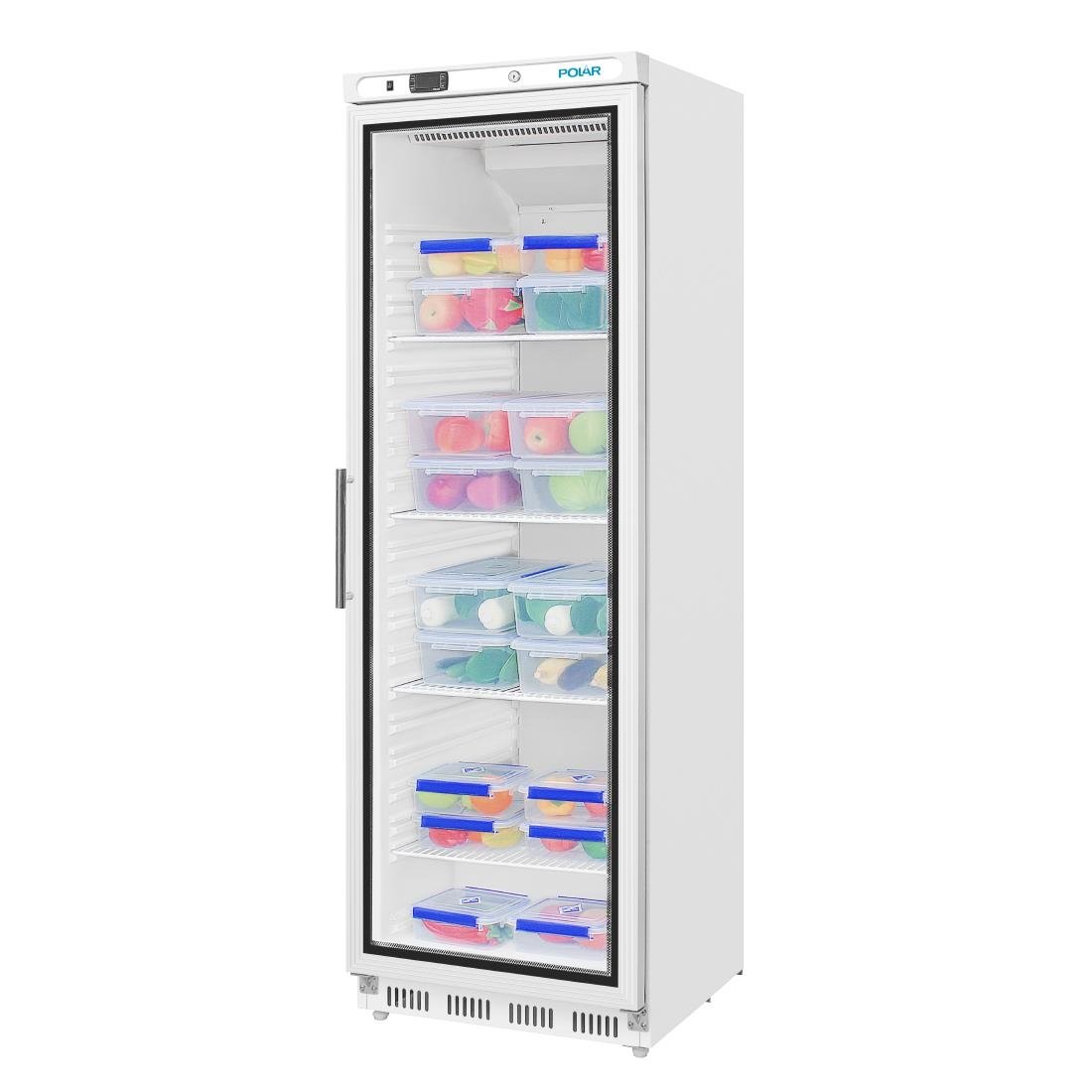 Polar C-Series Upright Display Fridge 400Ltr White • PAS-CD087-A