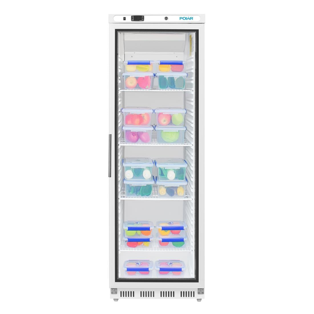 Polar C-Series Upright Display Fridge 400Ltr White • PAS-CD087-A