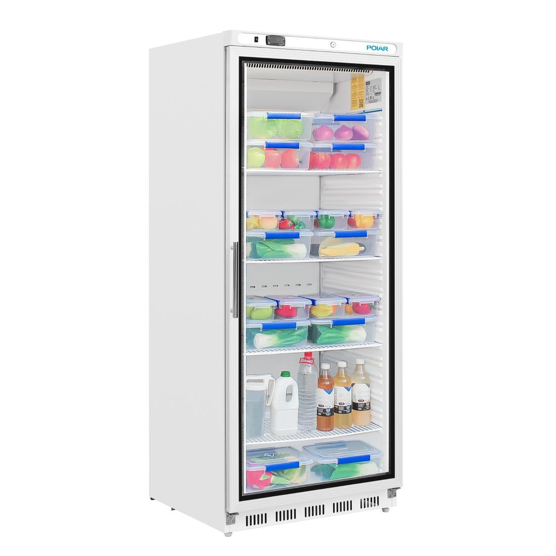 Polar C-Series Upright Display Fridge 600Ltr White • PAS-CD088-A