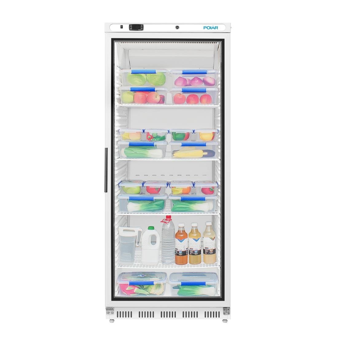 Polar C-Series Upright Display Fridge 600Ltr White • PAS-CD088-A