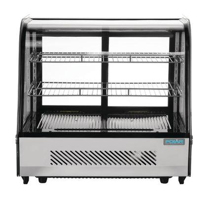 Polar G-Series Energy Efficient Countertop Food Display Fridge 120Ltr Black (160W | 686(H)x696(W)x568(D)mm) • PAS-GP292-A