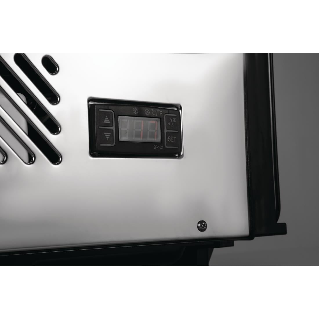 Polar G-Series Energy Efficient Countertop Food Display Fridge 160Ltr Black • PAS-GP291-A
