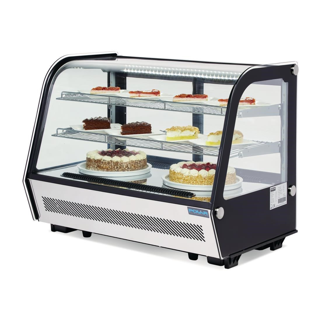Polar G-Series Energy Efficient Countertop Food Display Fridge 160Ltr Black • PAS-GP291-A
