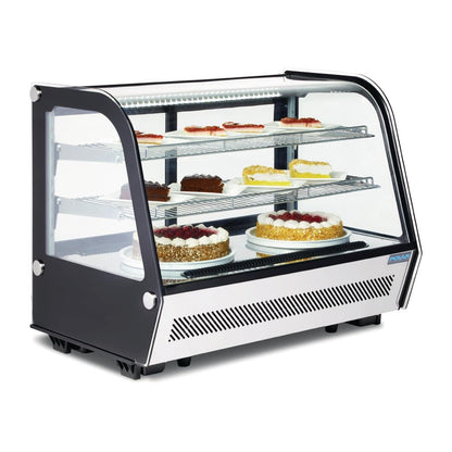 Polar G-Series Energy Efficient Countertop Food Display Fridge Black 160Ltr • PAS-GP291-A