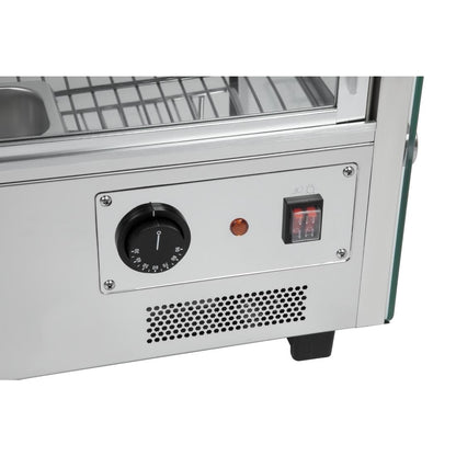 Apuro Countertop Heated Food Display 687mm Width • PAS-CD231-A