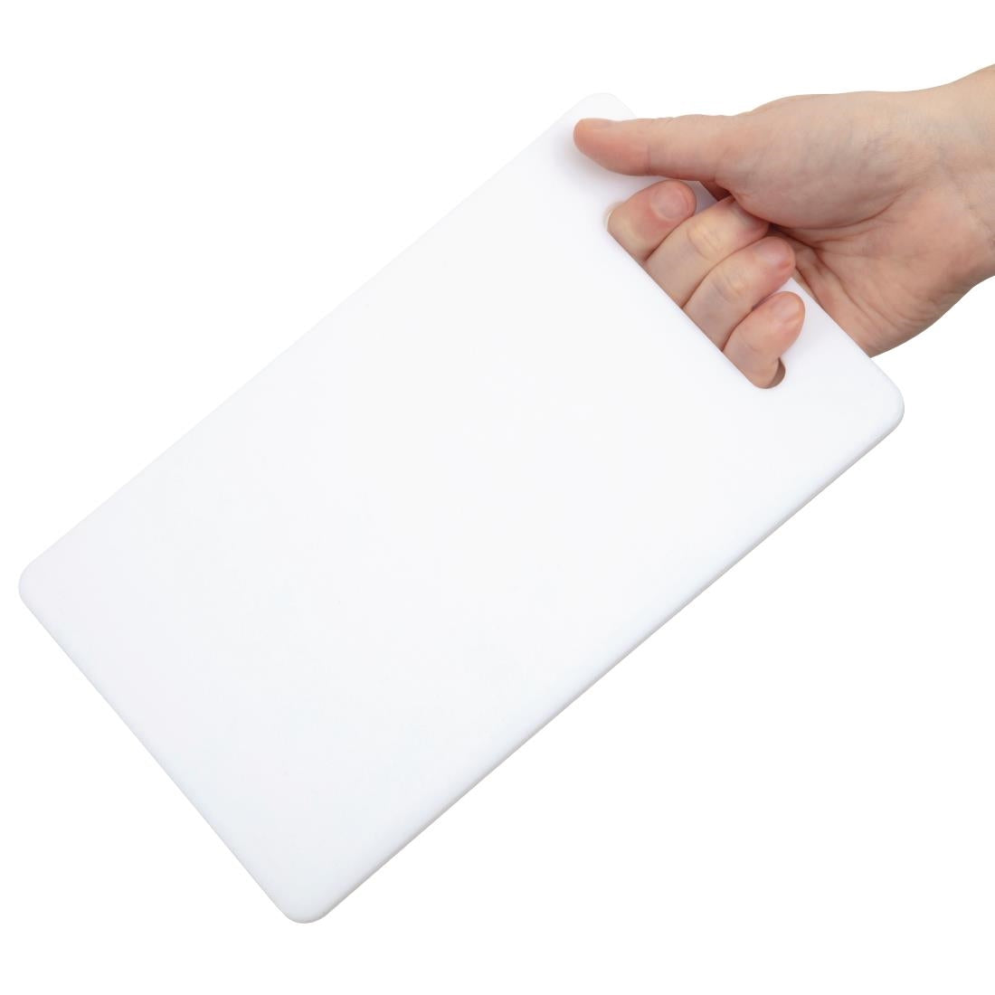Hygiplas Low Density Cutting Board White - 153x250x6mm • PAS-CD269