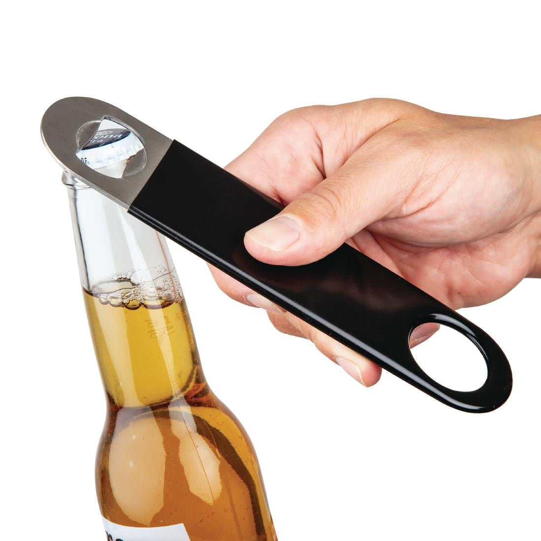 Olympia Bar Blade Bottle Opener with PVC Grip • PAS-CD273