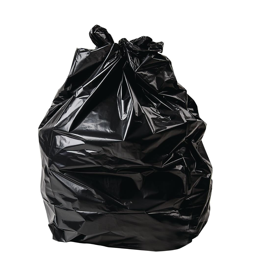 Jantex Heavy Duty Bin Bags Black 70Ltr (100 Pack) • PAS-HW688