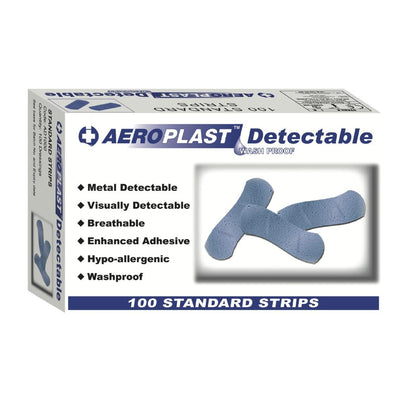 Blue Strip Detectable Plasters (Pack of 100) • PAS-CD523