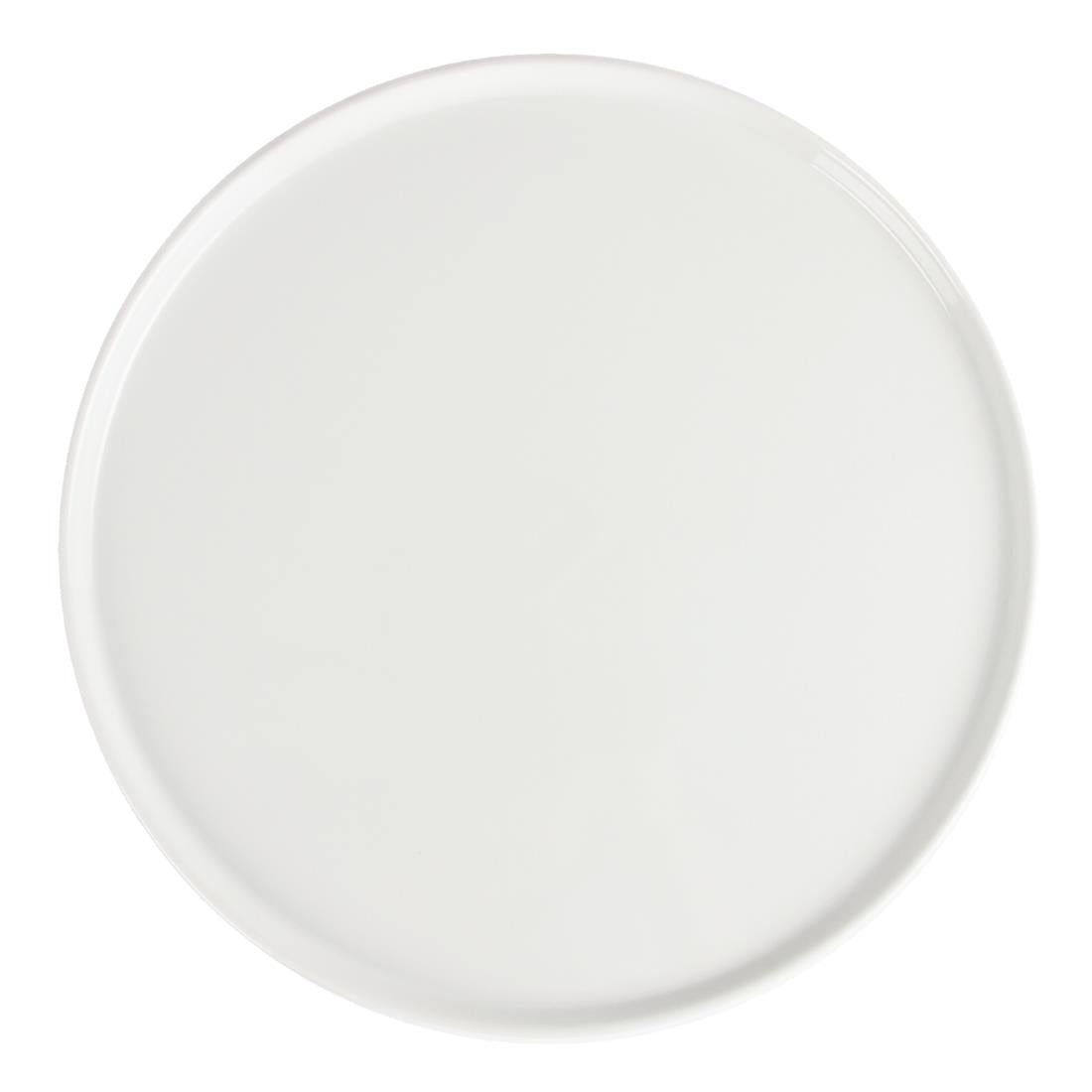 Olympia Whiteware Pizza Plate Small Rim - 330mm (4 Pack) (330(Ø)mm / 13" | Pack quantity: 4) • PAS-CD723