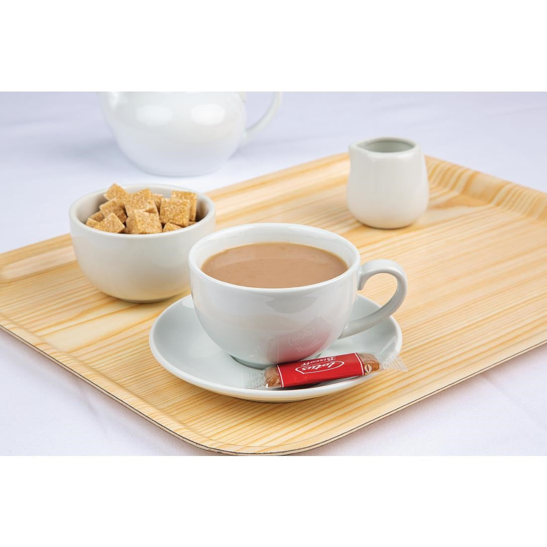 Olympia Whiteware Saucer (Fits CD735) - 148mm 5 4/5" (12 Pack) • PAS-CD737
