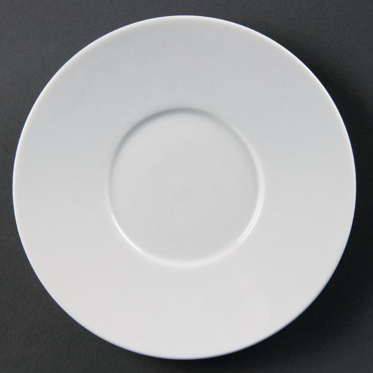 Olympia Whiteware Elegant Saucers 148mm (12 Pack) (Pack of 12) • PAS-CD737