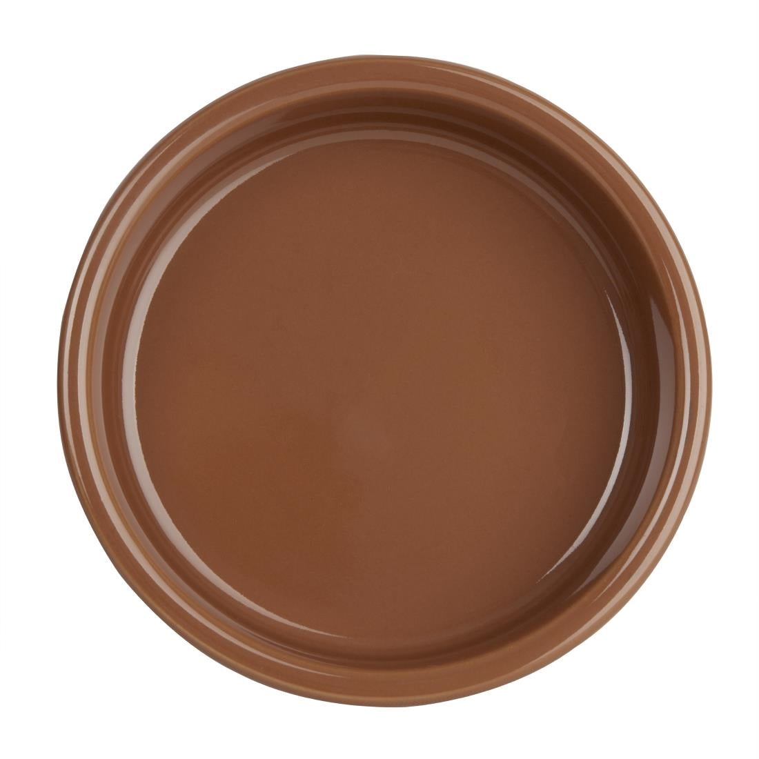 Olympia Tapas Rustic Mediterranean Dish Small - 102x20mm 4x 4/5" (6 Pack) (Colour: Terracotta. 20(h) x 103(w) x 103(Ø)mm. Box quantity: 6.) • PAS-CD740