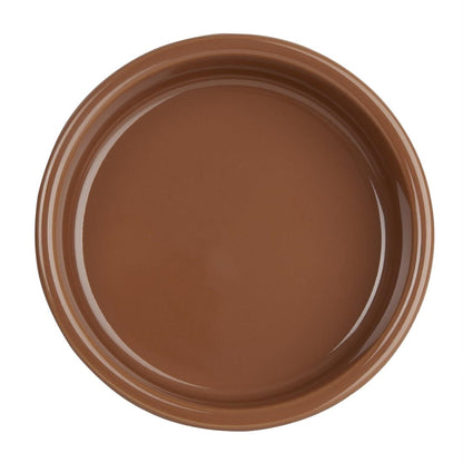 Olympia Tapas Rustic Mediterranean Dish Small - 102x20mm 4x 4/5" (6 Pack) (Colour: Terracotta. 20(h) x 103(w) x 103(Ø)mm. Box quantity: 6.) • PAS-CD740
