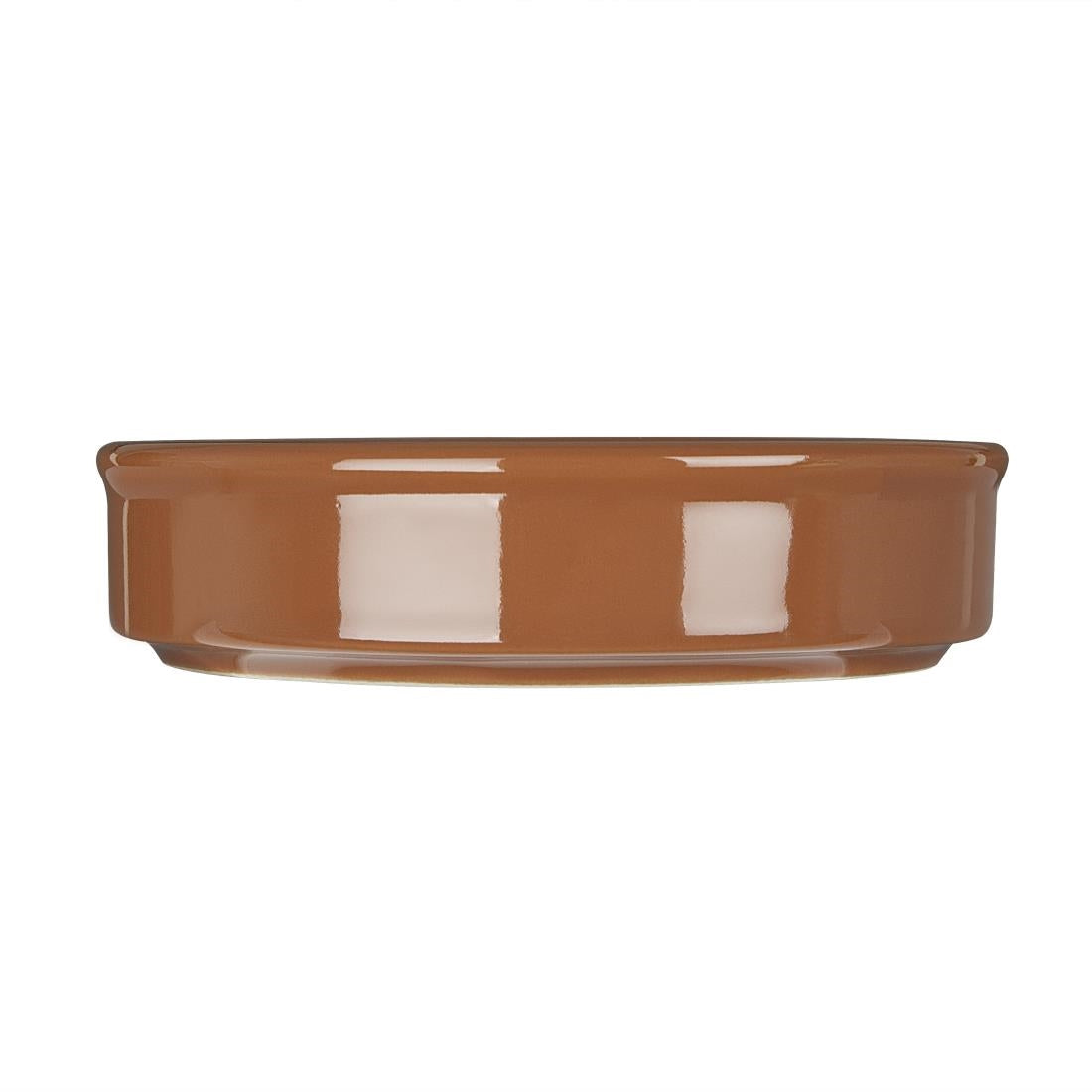 Olympia Tapas Rustic Mediterranean Dish Small - 102x20mm 4x 4/5" (6 Pack) (Colour: Terracotta. 20(h) x 103(w) x 103(Ø)mm. Box quantity: 6.) • PAS-CD740