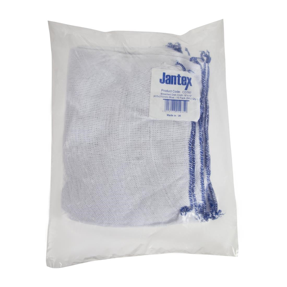 Jantex Dish Cloths Blue 10 Pack (Colour: Blue. Pack quantity: 10) • PAS-CD787