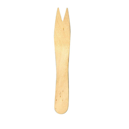 Fiesta Compostable Biodegradable Disposable Wooden Chip Forks (1000 Pack) (Pack of 1000) • PAS-CD901
