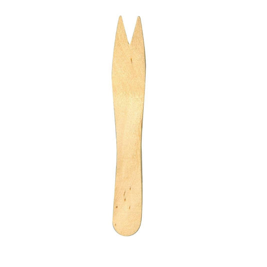 Fiesta Compostable Biodegradable Disposable Wooden Chip Forks (Pack of 1000) • PAS-CD901