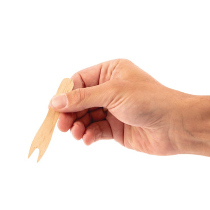 Fiesta Compostable Biodegradable Disposable Wooden Chip Forks (1000 Pack) (Pack of 1000) • PAS-CD901