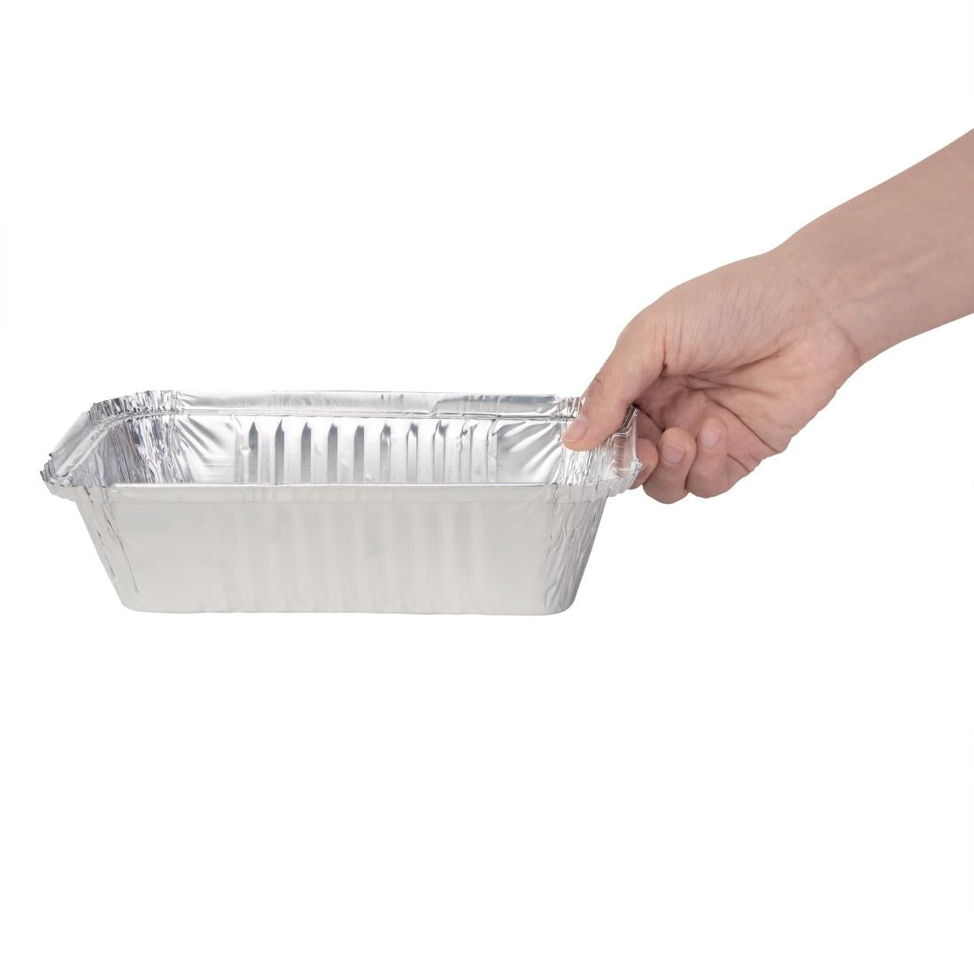 Fiesta Recyclable Rectangular Foil Container 660ml (500 Pack) (55(H) x 109(W) x 200(L)mm. Pack Quantity: 500) • PAS-CD951