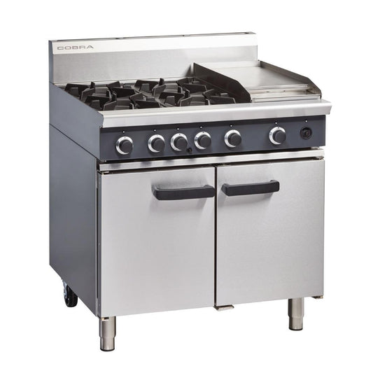 Cobra by Moffat 4 Burner Natural Gas Oven Range With Griddle Plate CR9C • PAS-CE214-N