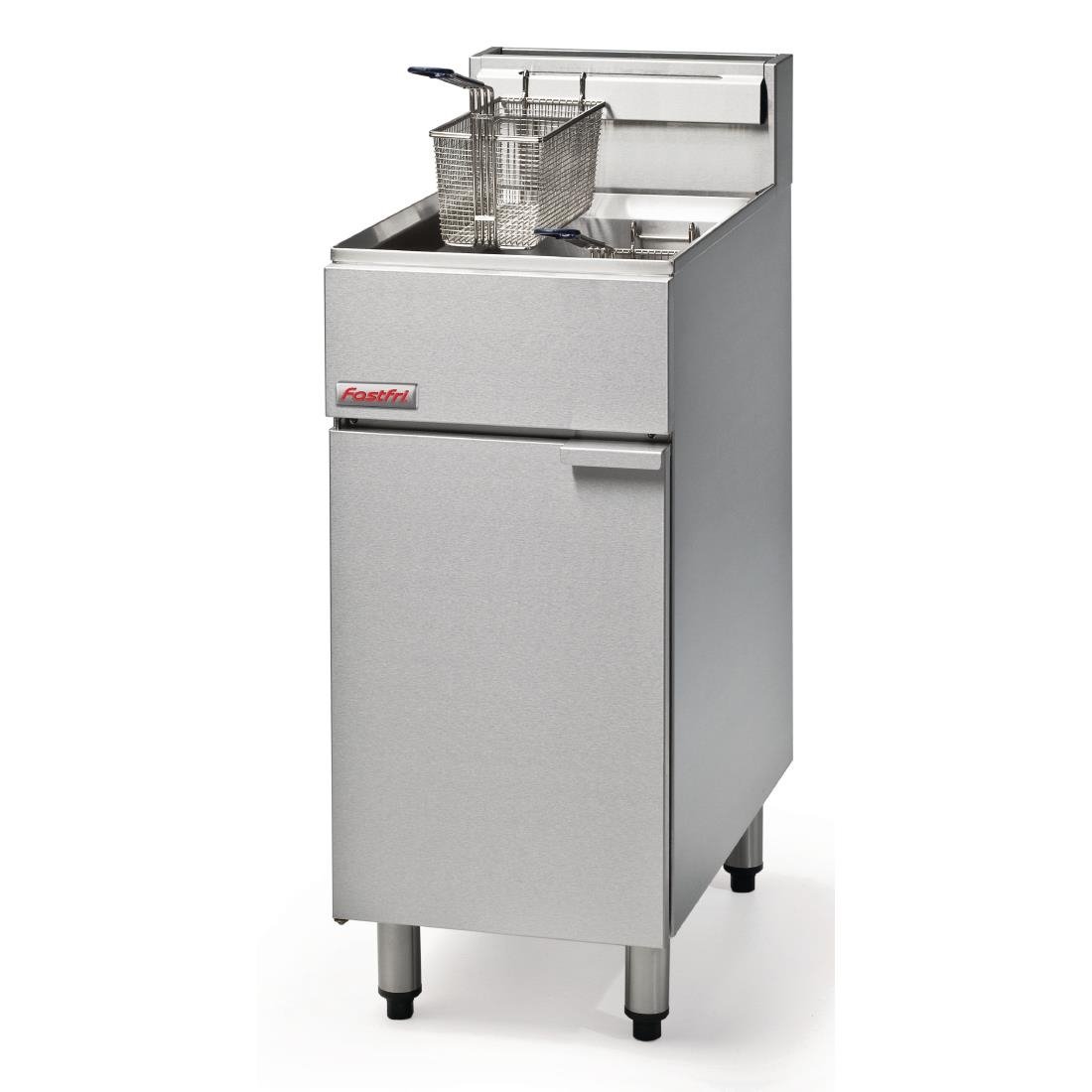 FastFri by Moffat Freestanding Single Pan Double Basket Natural Gas Deep Fryer 18Ltr FF18 • PAS-CE216-N