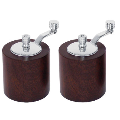 Olympia Dark Wood Salt & Pepper Mill Grinder Set • PAS-CE247