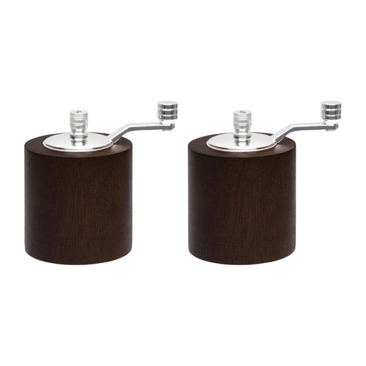 Olympia Dark Wood Salt & Pepper Mill Grinder Set • PAS-CE247