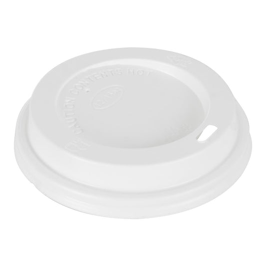 Fiesta Recyclable Lid for Hot Cups White 340ml/455ml (1000 Pack) (Pack Quantity: 1000 | Fits 340ml (12oz) and 450ml (16oz) Fiesta coffee cups) • PAS-CE257