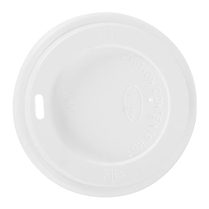 Fiesta Recyclable Lid for Hot Cups White 340ml/455ml (1000 Pack) (Pack Quantity: 1000 | Fits 340ml (12oz) and 450ml (16oz) Fiesta coffee cups) • PAS-CE257