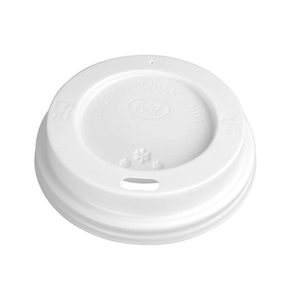 Fiesta Recyclable Lid for Hot Cups White 225ml (50 Pack) (For 225ml cups | Pack Quantity: 50) • PAS-CE263