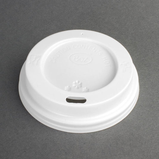 Lids for 225ml Fiesta Recyclable Takeaway Coffee Cups (Pack of 50) • PAS-CE263