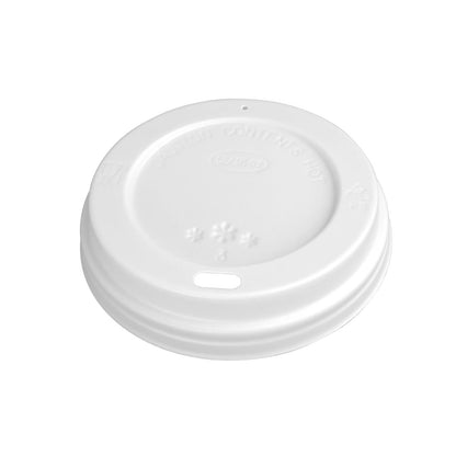 Fiesta Recyclable Lid for Hot Cups White 340/455ml (50 Pack) (Pack Quantity: 50 | Fits 340ml (12oz) and 450ml (16oz) Fiesta coffee cups) • PAS-CE264