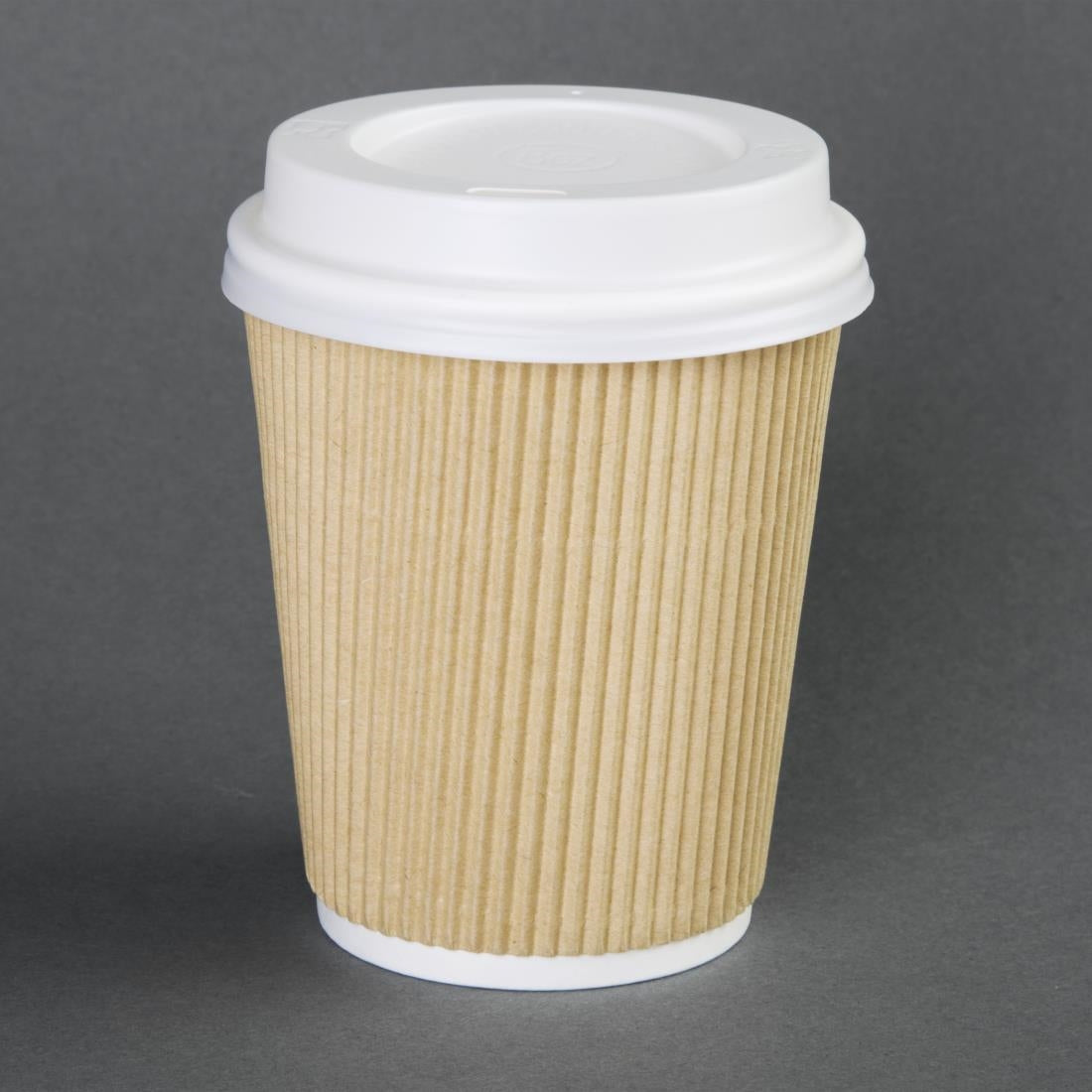 Fiesta Recyclable Lid for Hot Cups White 340/455ml (50 Pack) (Pack Quantity: 50 | Fits 340ml (12oz) and 450ml (16oz) Fiesta coffee cups) • PAS-CE264