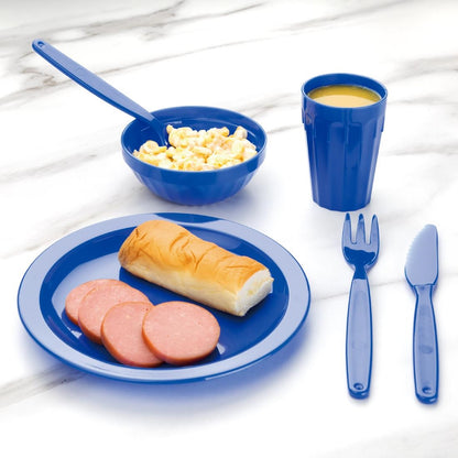 Olympia Kristallon Polypropylene Plates Blue 230mm (12 Pack) (Pack of 12) • PAS-CB769