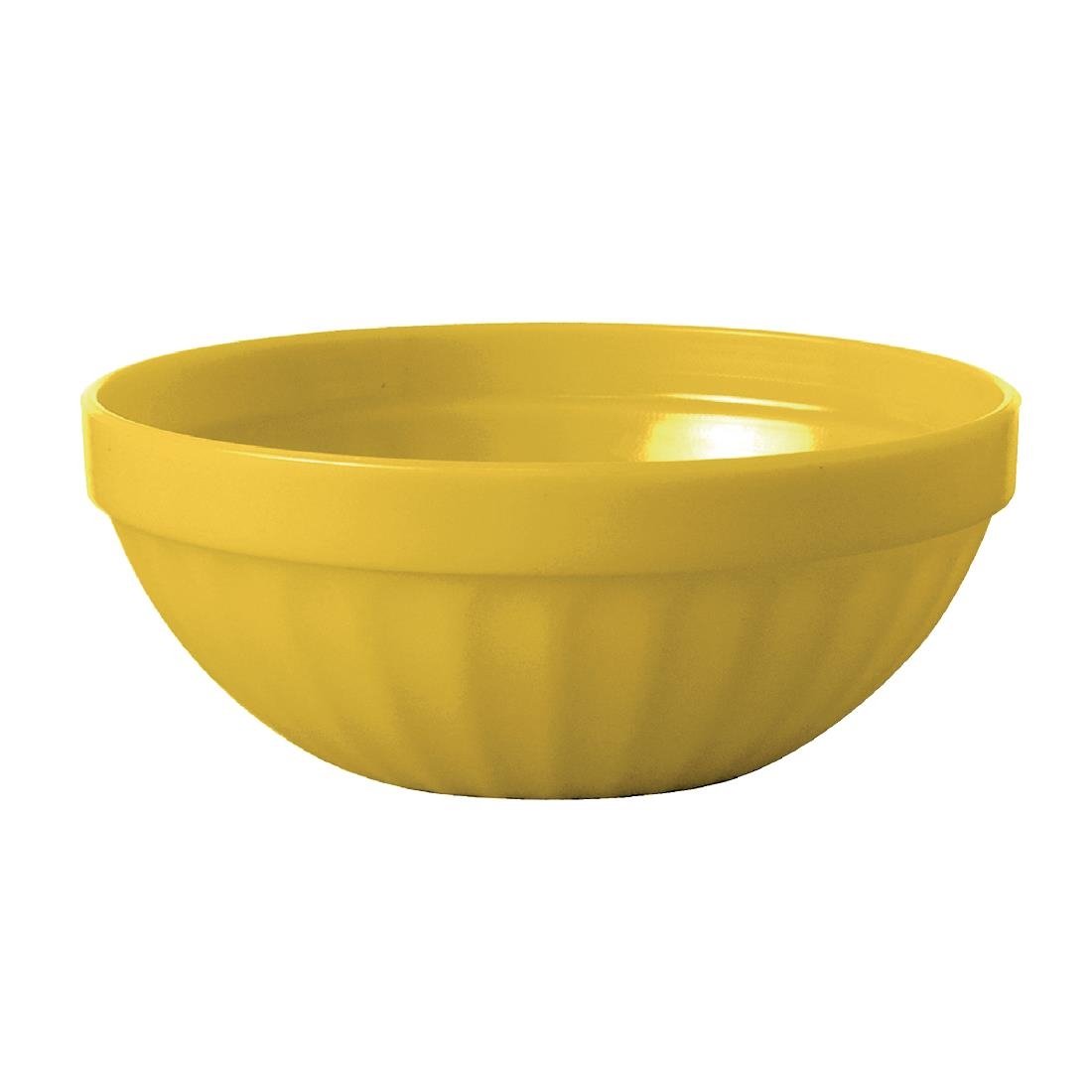 Olympia Kristallon Polycarbonate Bowls Yellow 102mm (12 Pack) (Pack of 12) • PAS-CE274