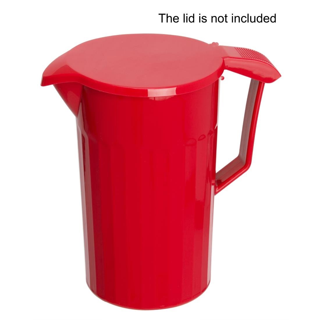 Olympia Kristallon Polycarbonate Jug Red 1.4Ltr • PAS-CE281