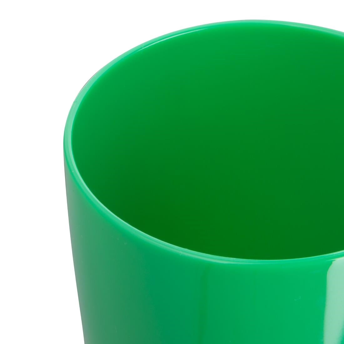 Olympia Kristallon Polycarbonate Handled Cups Yellow Green 284ml (12 Pack) (Pack of 12) • PAS-CE287